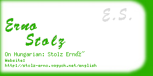 erno stolz business card